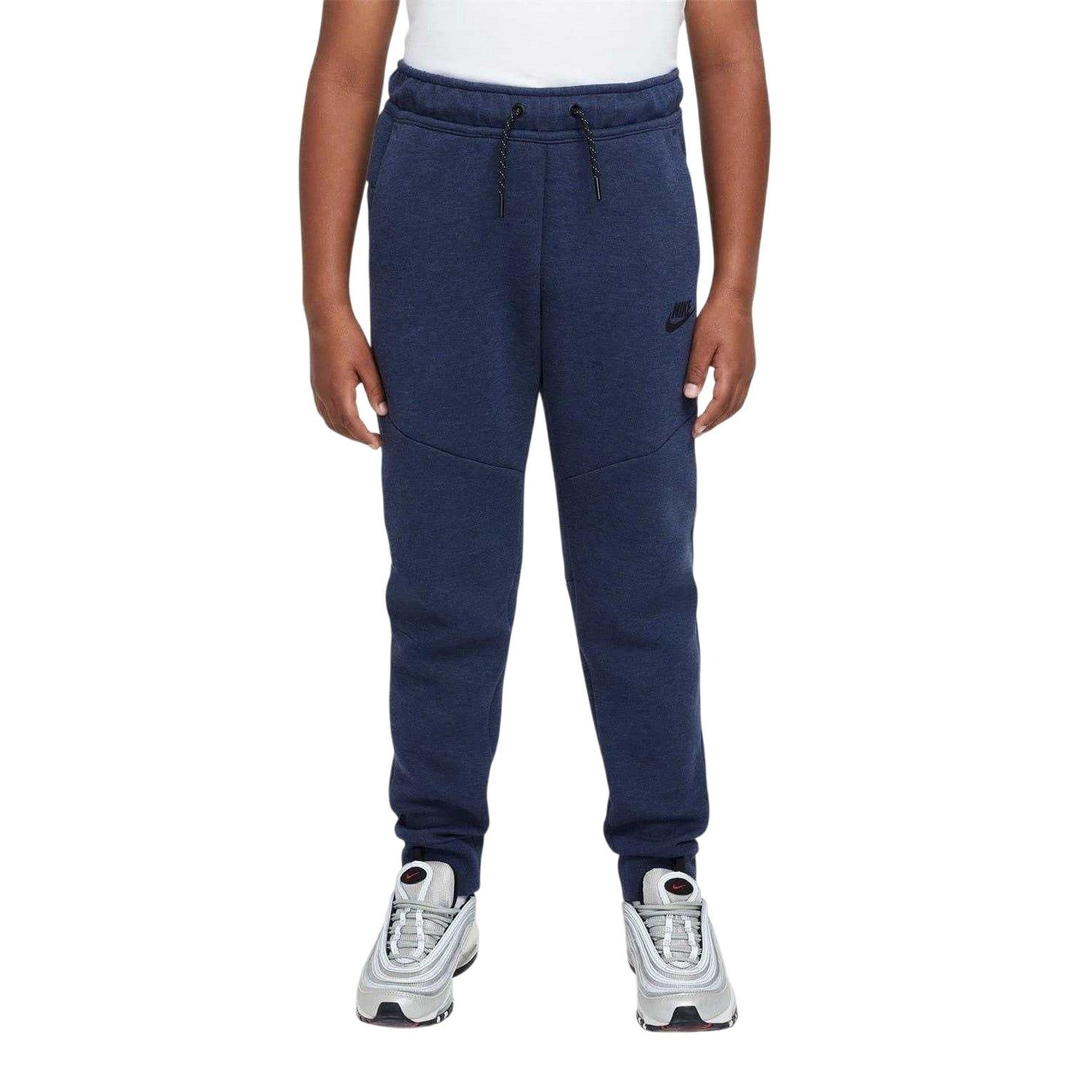Obsidian Black - Front - Nike Childrens-Kids Tech Fleece Joggers