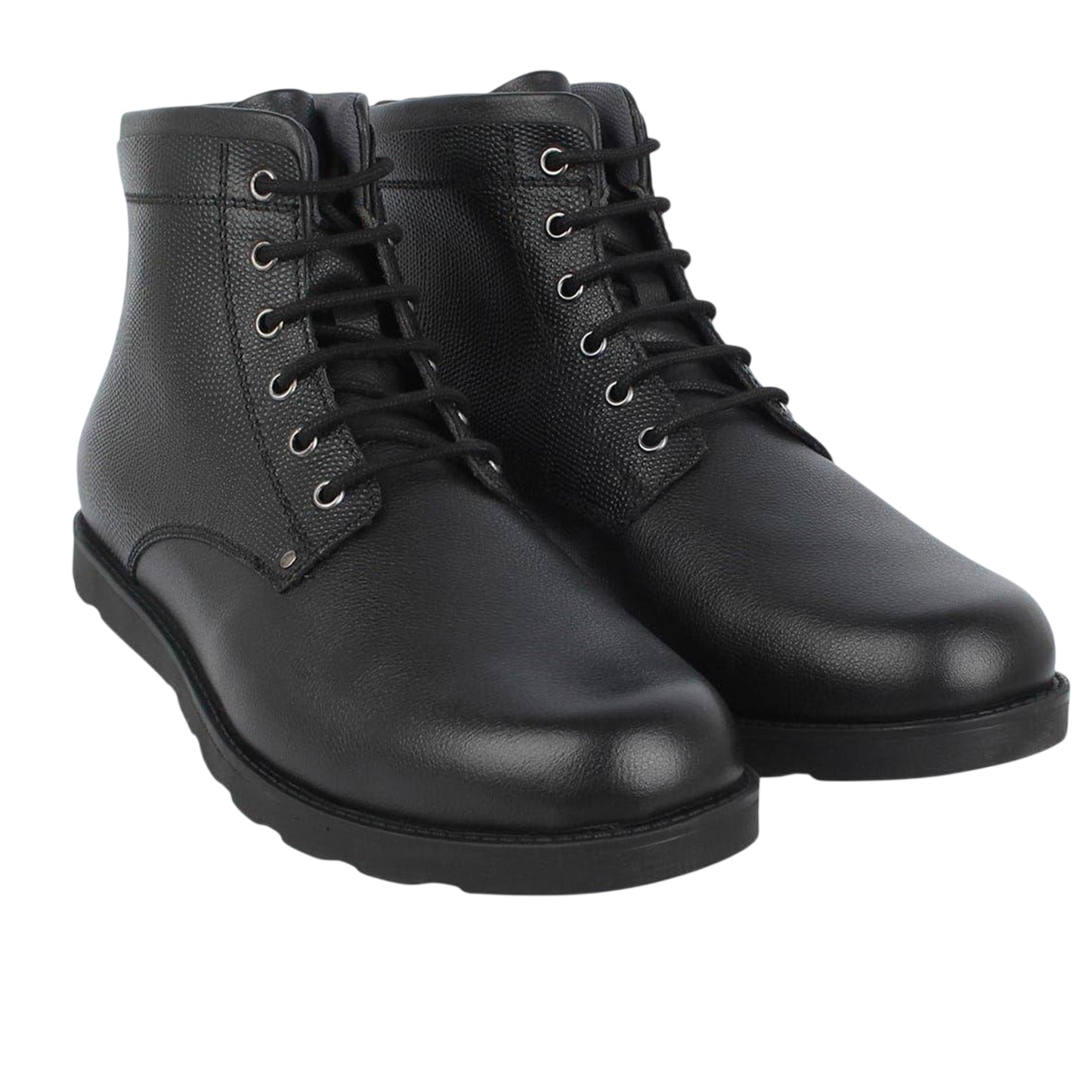 Black - Pack Shot - Firetrap Mens Shira Leather Flat Boots