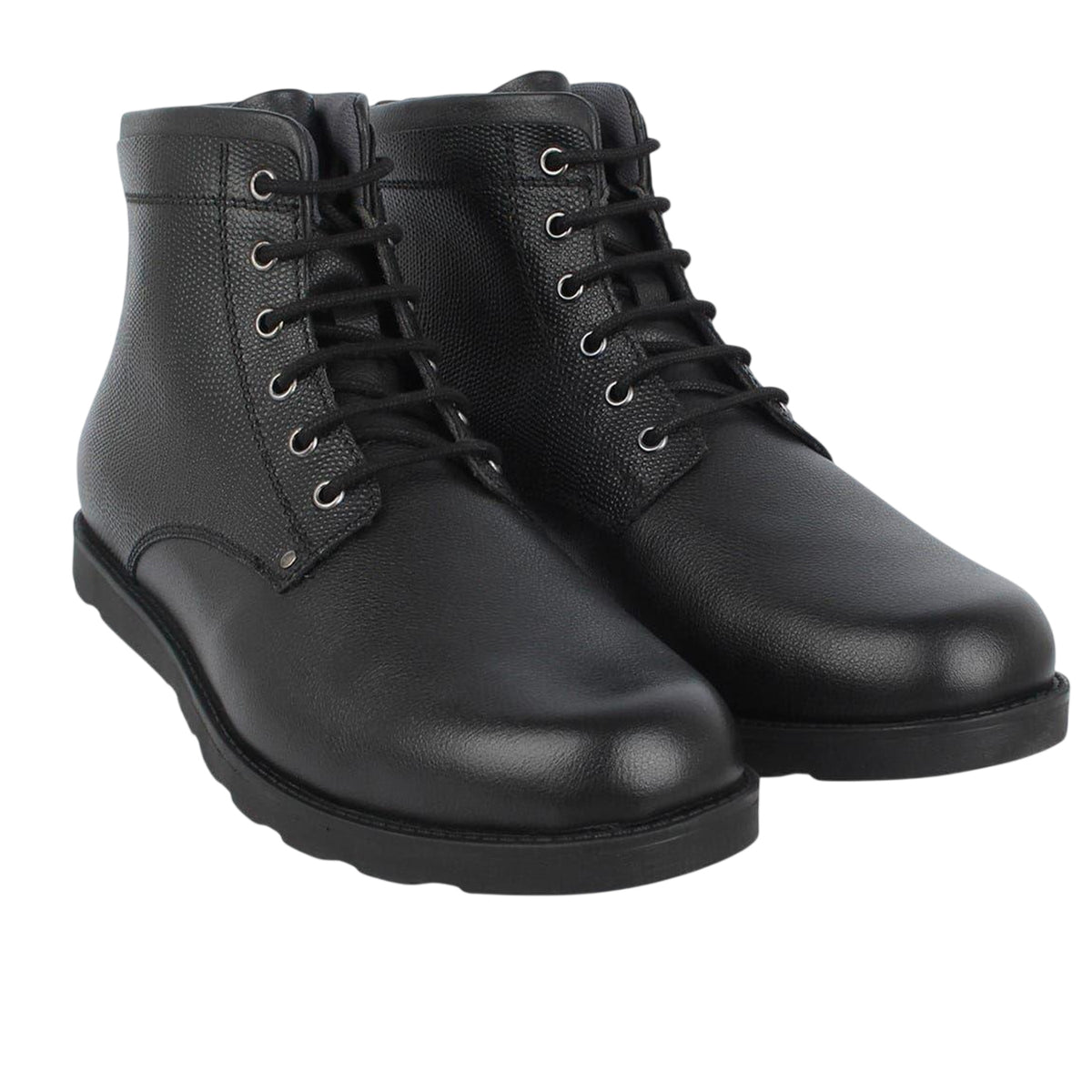 Black - Pack Shot - Firetrap Mens Shira Leather Flat Boots