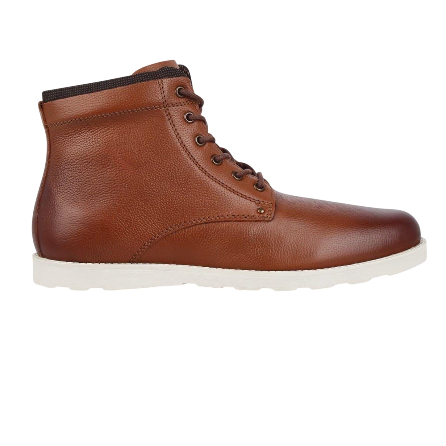 Tan - Front - Firetrap Mens Shira Leather Flat Boots