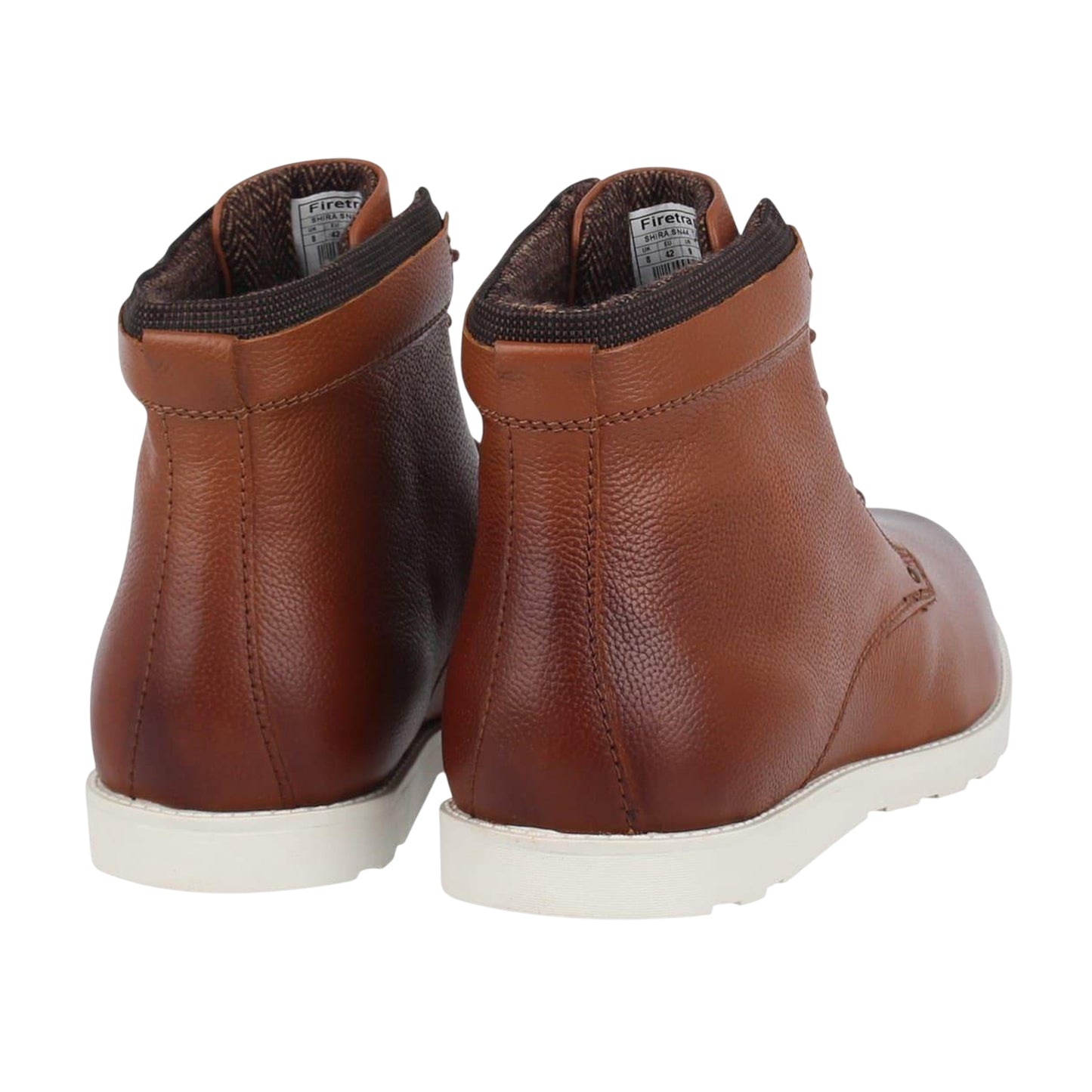 Tan - Back - Firetrap Mens Shira Leather Flat Boots