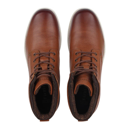 Tan - Lifestyle - Firetrap Mens Shira Leather Flat Boots