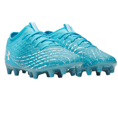 Blue-White - Lifestyle - Under Armour Childrens-Kids Magnetic Firm Ground Football Boots