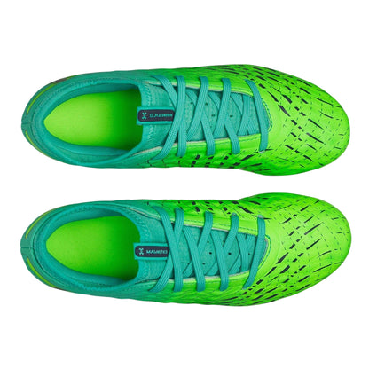 Green-Turquoise - Side - Under Armour Childrens-Kids Magnetic Firm Ground Football Boots