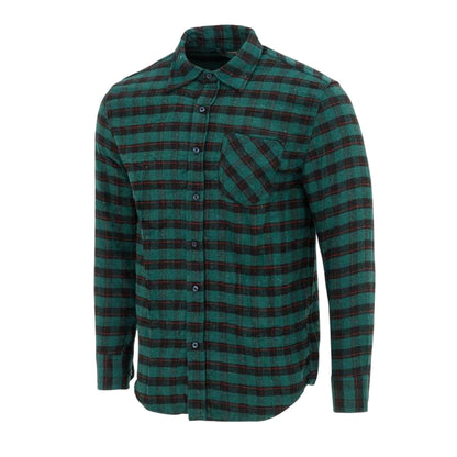 Green-Black - Side - Firetrap Mens Checked Shirt
