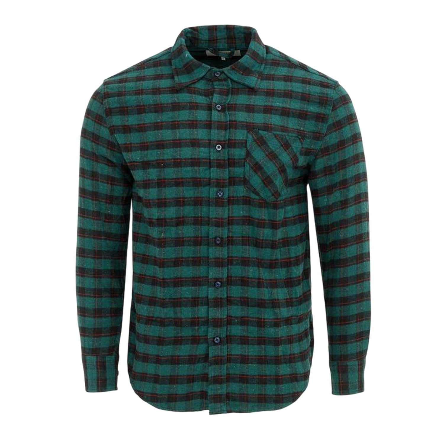 Green-Black - Front - Firetrap Mens Checked Shirt