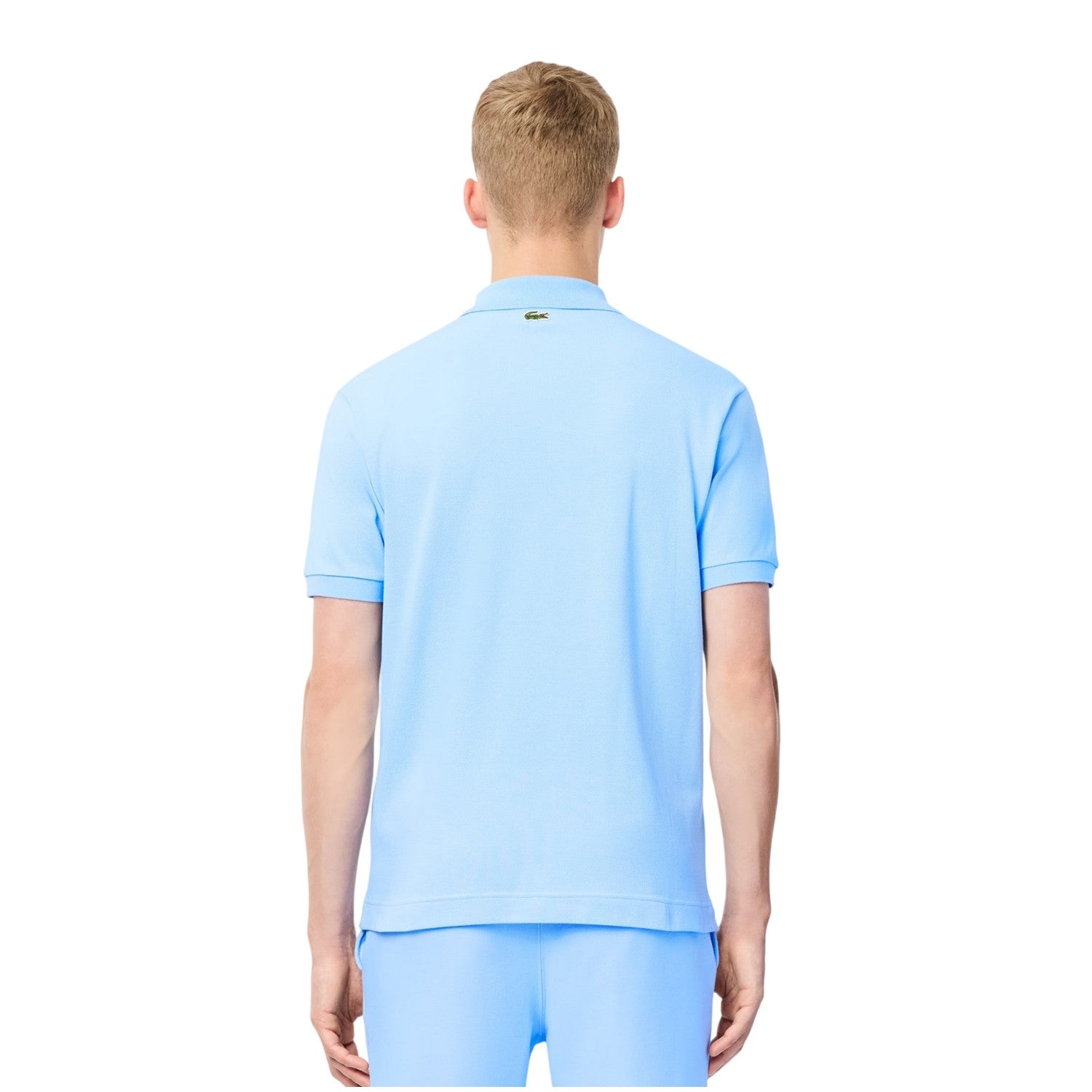 Light Blue - Back - Lacoste Mens L.12.12 Signature Classic Polo Shirt