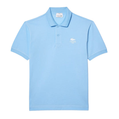 Light Blue - Front - Lacoste Mens L.12.12 Signature Classic Polo Shirt