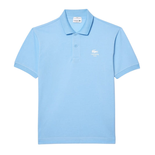 Light Blue - Front - Lacoste Mens L.12.12 Signature Classic Polo Shirt
