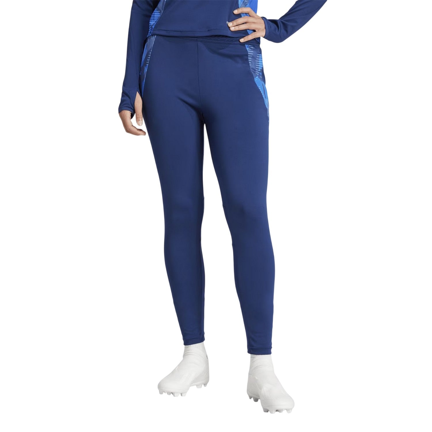 Navy Blue - Side - Adidas Womens-Ladies Tiro 24 Slim Tracksuit Bottoms