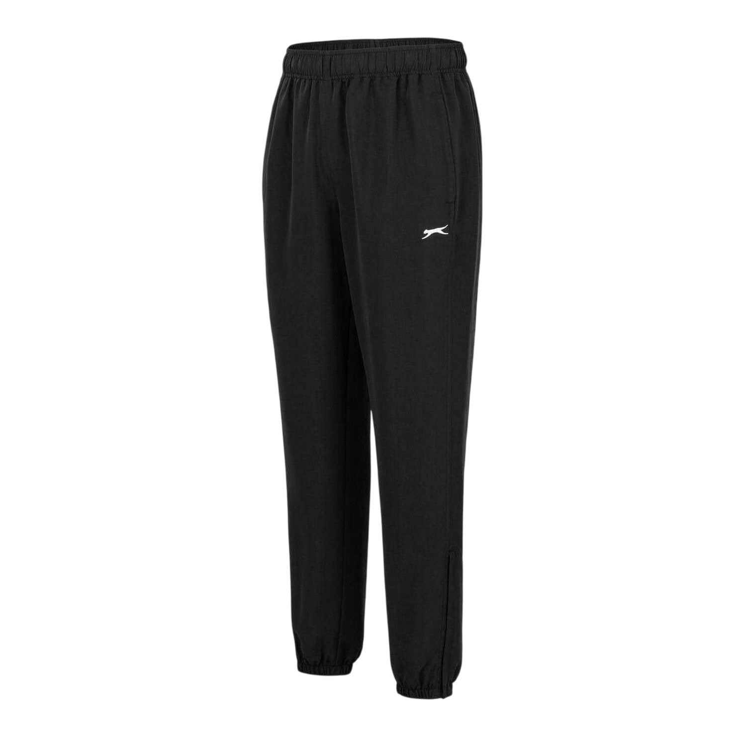 Black - Side - Slazenger Mens Woven Tracksuit Bottoms