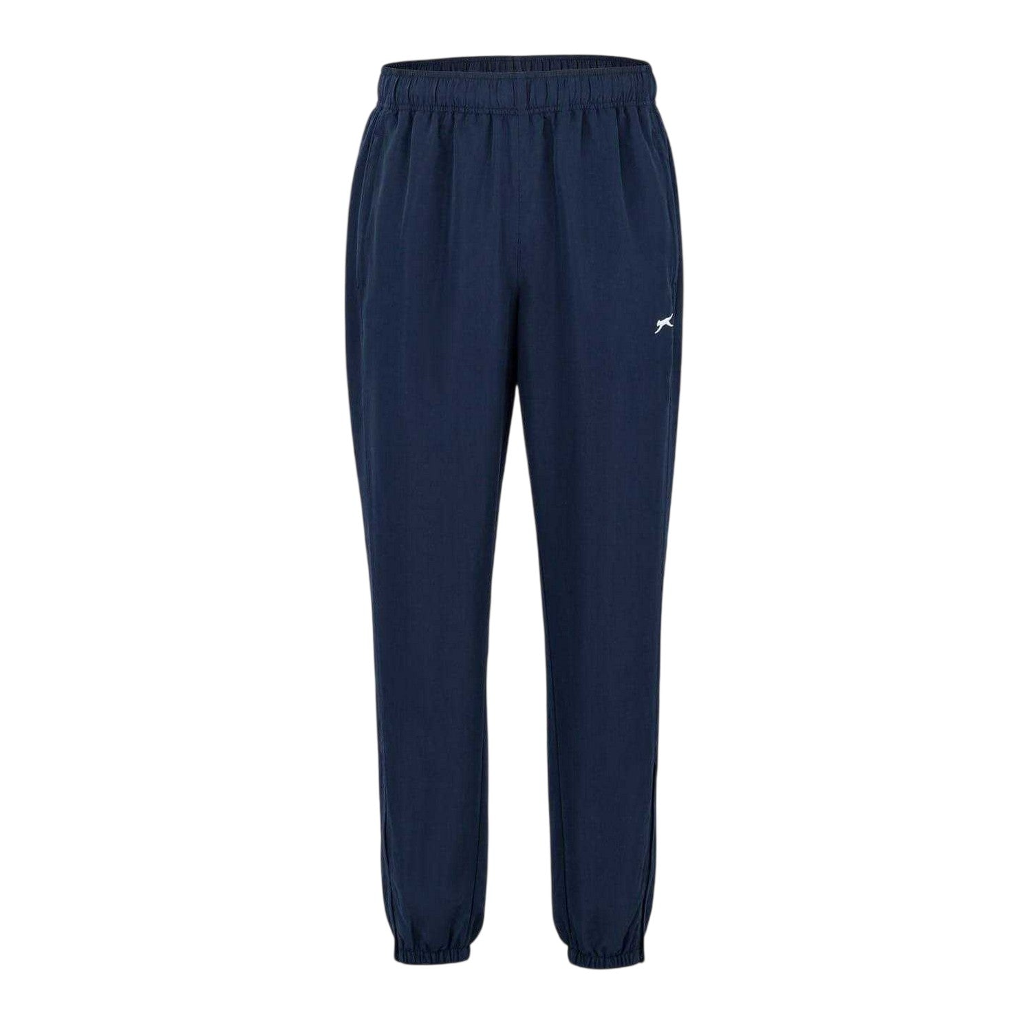 Navy - Front - Slazenger Mens Woven Tracksuit Bottoms