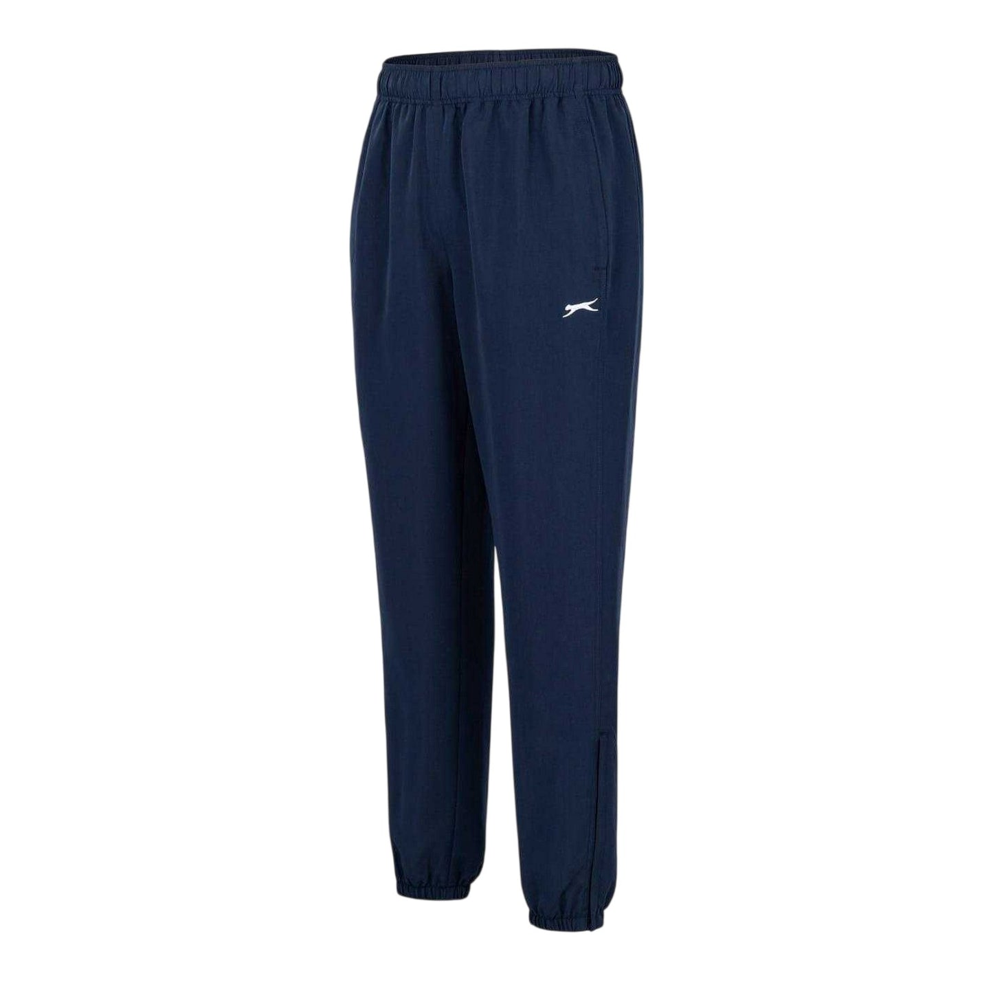 Navy - Side - Slazenger Mens Woven Tracksuit Bottoms