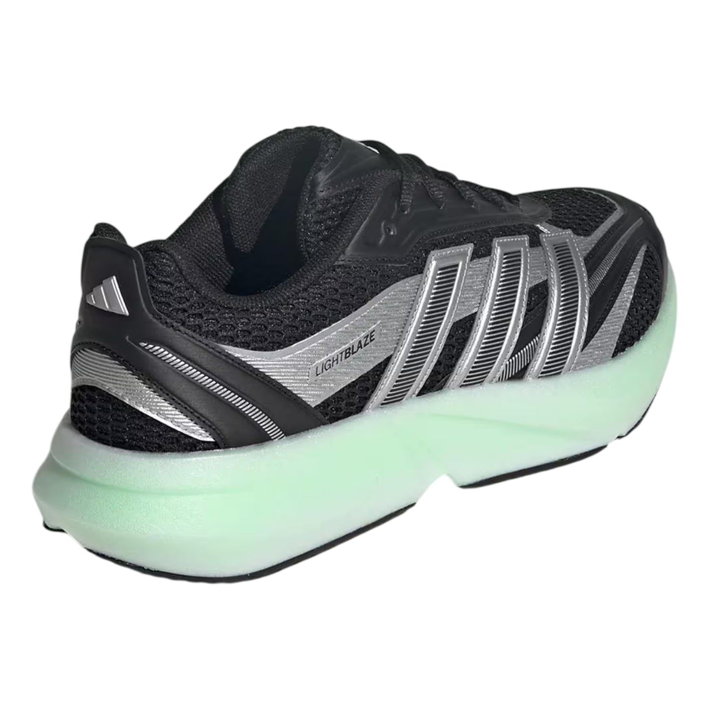 Black-Silver-Lime - Back - Adidas Mens Lightblaze Glow Trainers