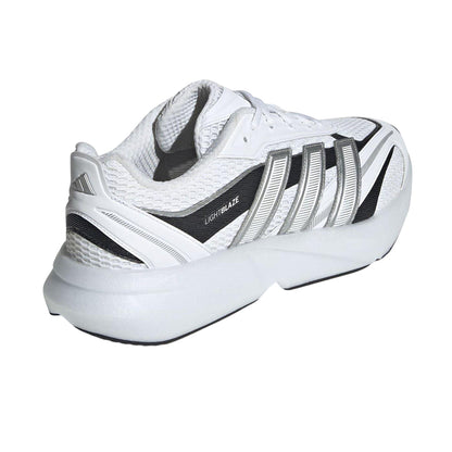 White-Silver-Black - Back - Adidas Mens Lightblaze Glow Trainers