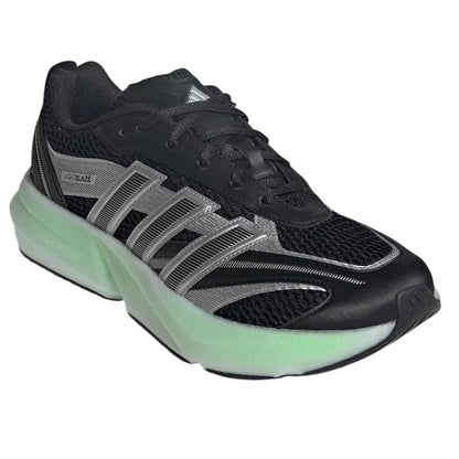 Black-Silver-Lime - Pack Shot - Adidas Mens Lightblaze Glow Trainers