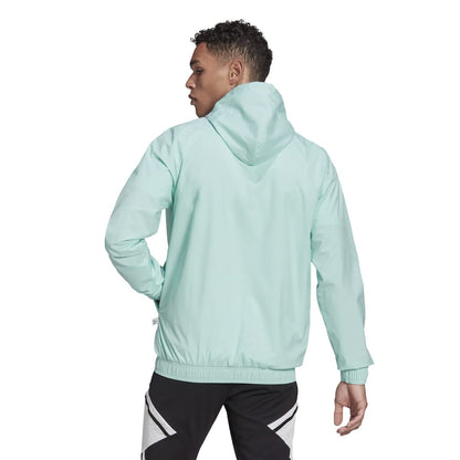 Mint - Back - Adidas Mens Condivo 22 All Weather Jacket