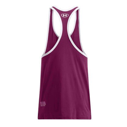 Purple - Back - Under Armour Mens Project Rock Tank Top