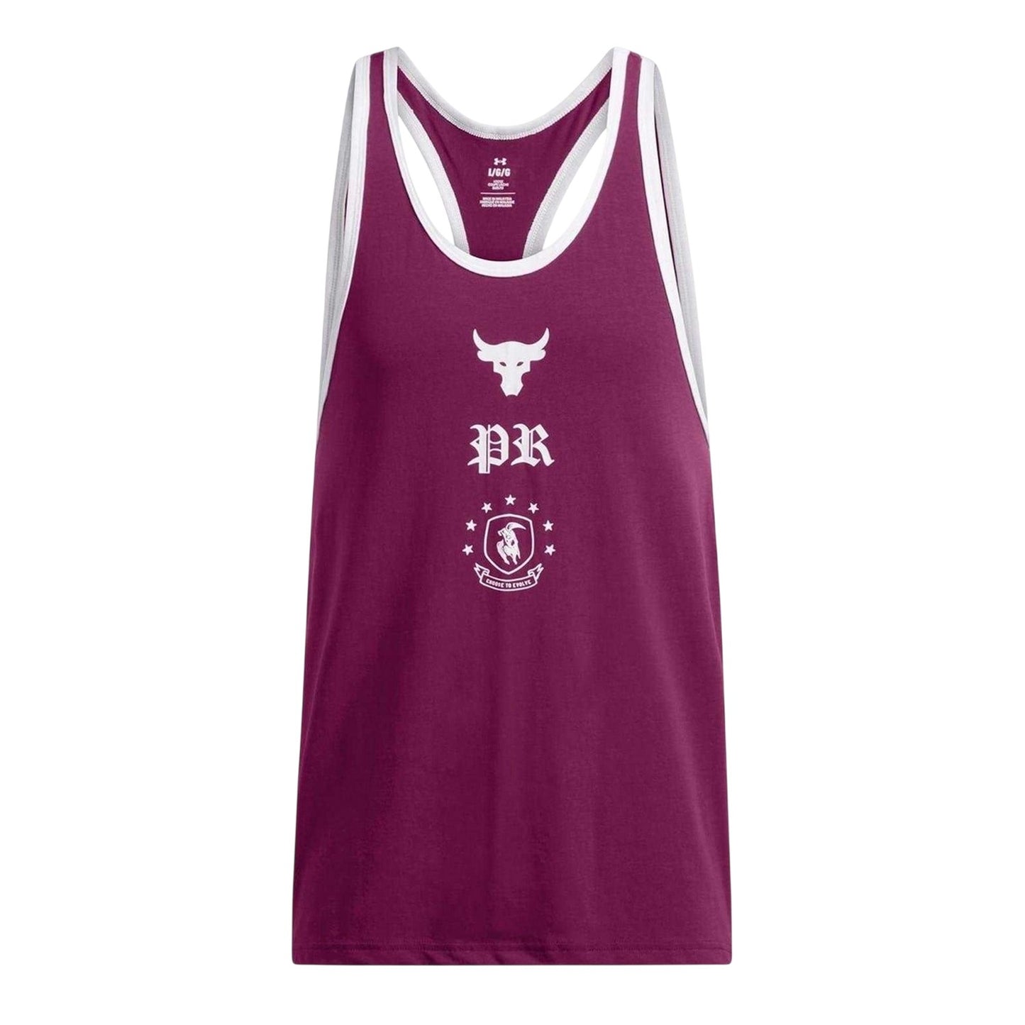 Purple - Front - Under Armour Mens Project Rock Tank Top