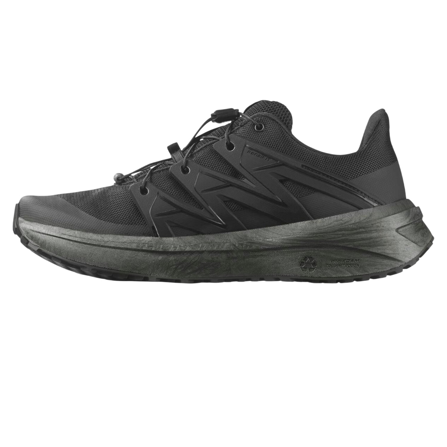 Black - Side - Salomon Mens X Comf Low Cut Shoes