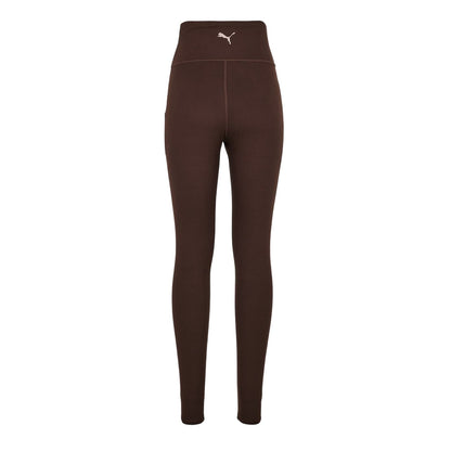 Espresso Brown - Back - Puma Womens-Ladies Train Tight Leggings
