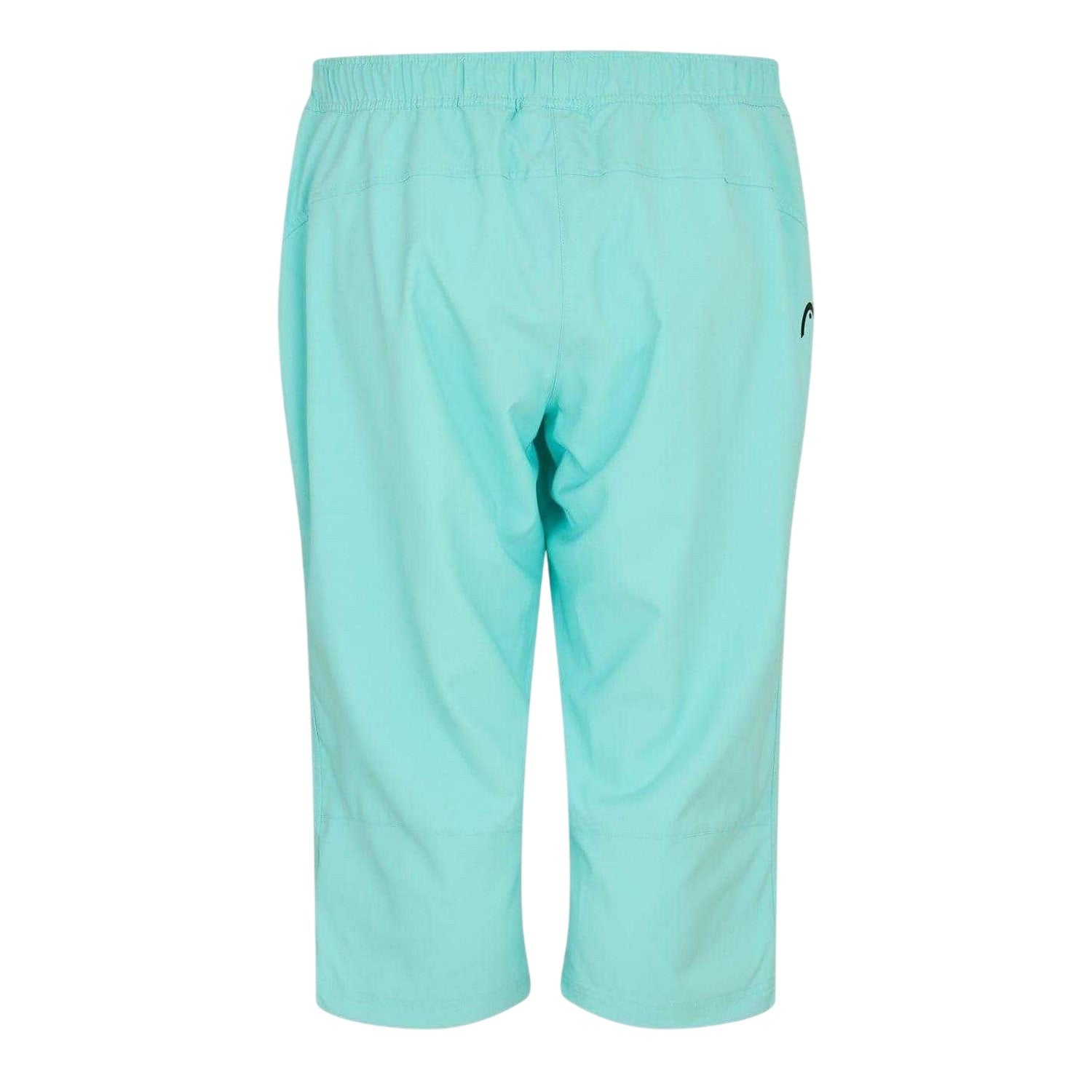 Blue - Back - Head Womens-Ladies Club Athletic Capri Trousers