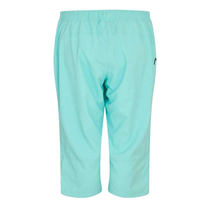 Blue - Back - Head Womens-Ladies Club Athletic Capri Trousers