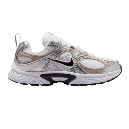 White-Black-Dark Grey-Dark Red - Front - Nike Childrens-Kids V5 RNR Running Shoes