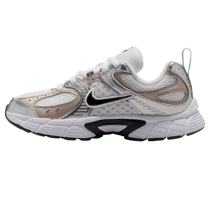 White-Black-Dark Grey-Dark Red - Side - Nike Childrens-Kids V5 RNR Running Shoes