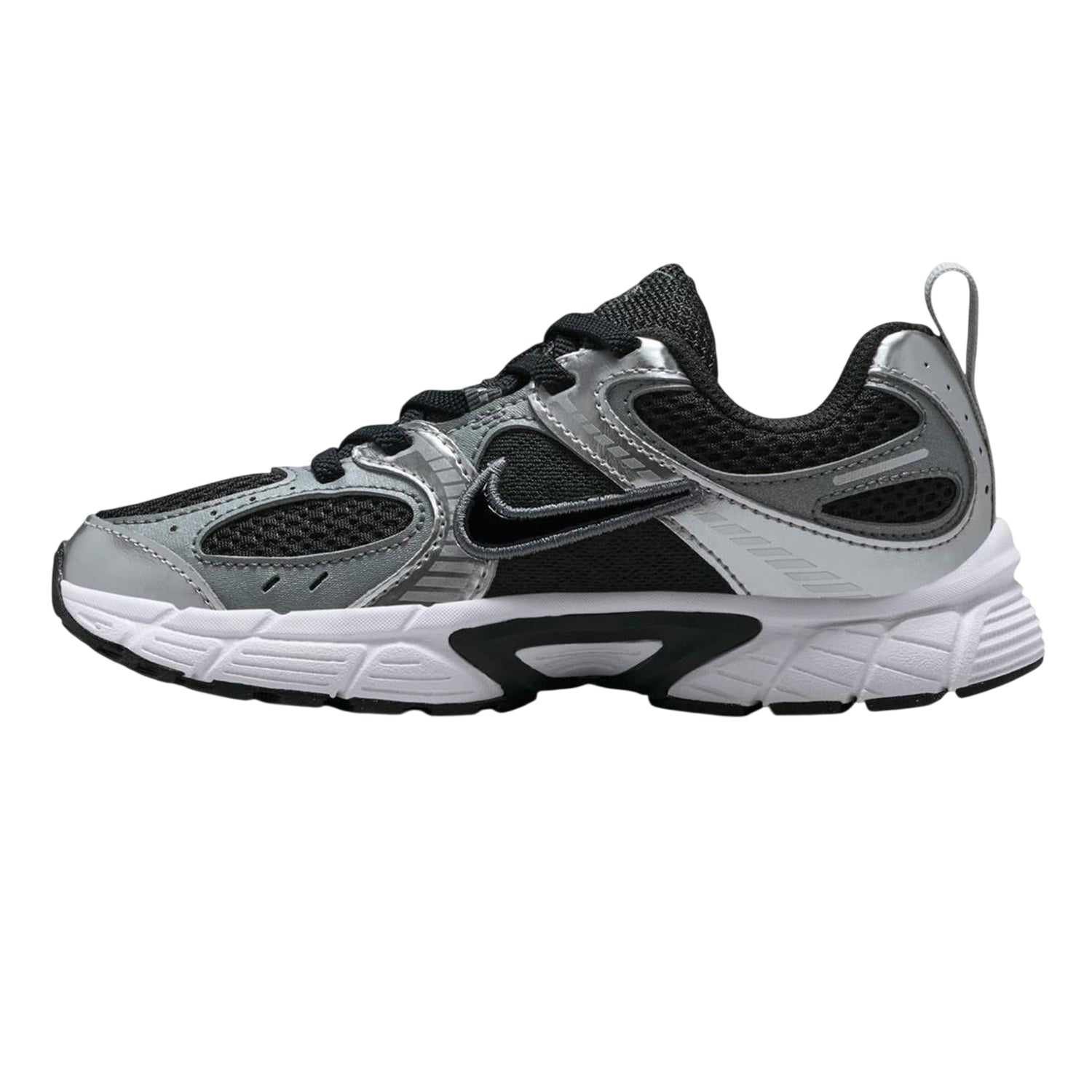 Black-Grey - Side - Nike Childrens-Kids V5 RNR Running Shoes