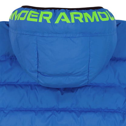 Navy-Tech Blue - Side - Under Armour Childrens-Kids Pronto Polyester Puffer Jacket