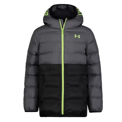 Black-Castle Rock - Front - Under Armour Childrens-Kids Pronto Polyester Puffer Jacket