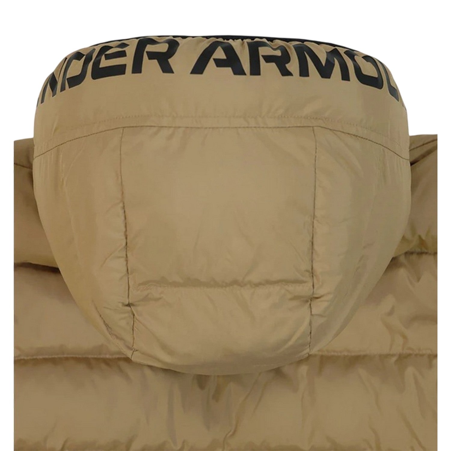 Camel-Black - Side - Under Armour Childrens-Kids Pronto Polyester Puffer Jacket