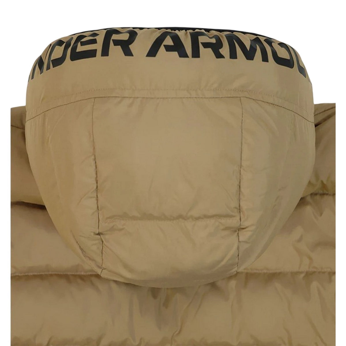 Camel-Black - Side - Under Armour Childrens-Kids Pronto Polyester Puffer Jacket