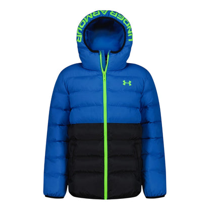 Navy-Tech Blue - Front - Under Armour Childrens-Kids Pronto Polyester Puffer Jacket
