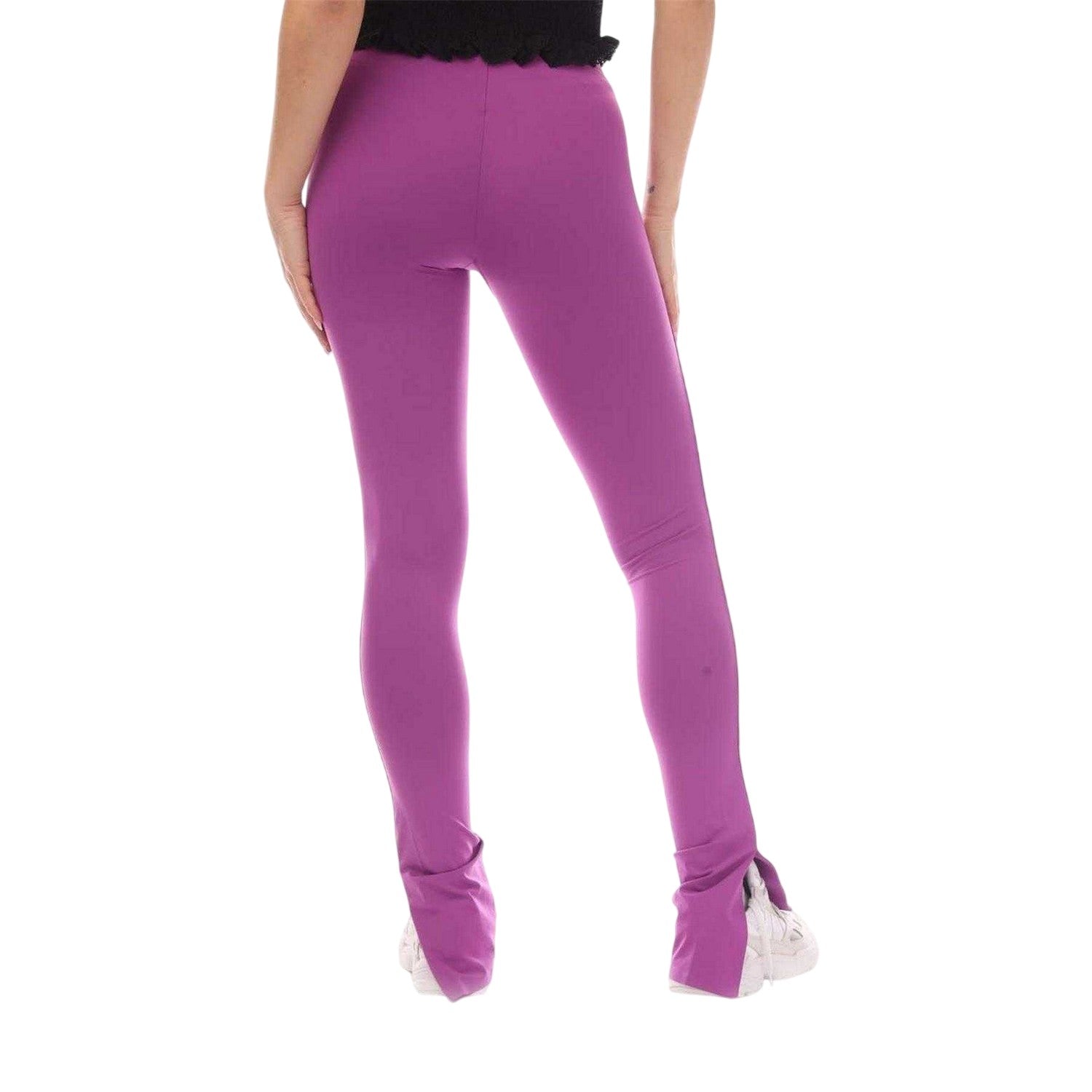 Pink - Back - Off White Womens-Ladies Logo Strip Slim Leggings