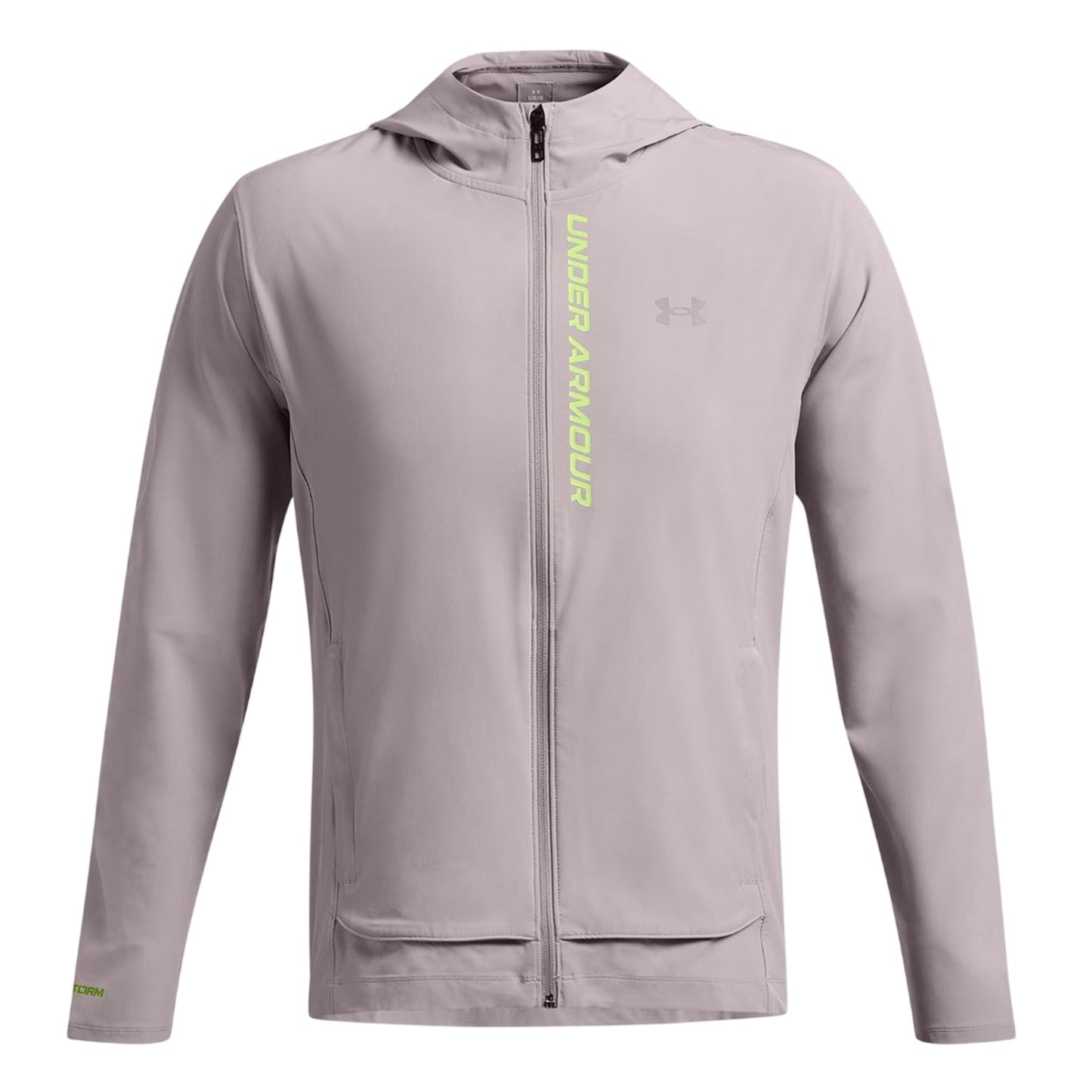 Gray Dawn - Front - Under Armour Mens Outrun Hooded Jacket