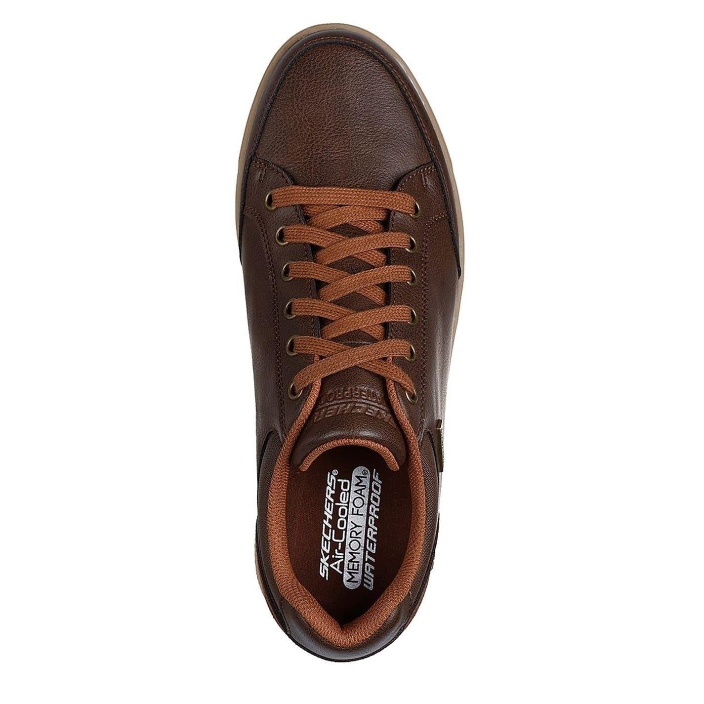 Chocolate - Side - Skechers Mens Cavell Sparkman Shoes