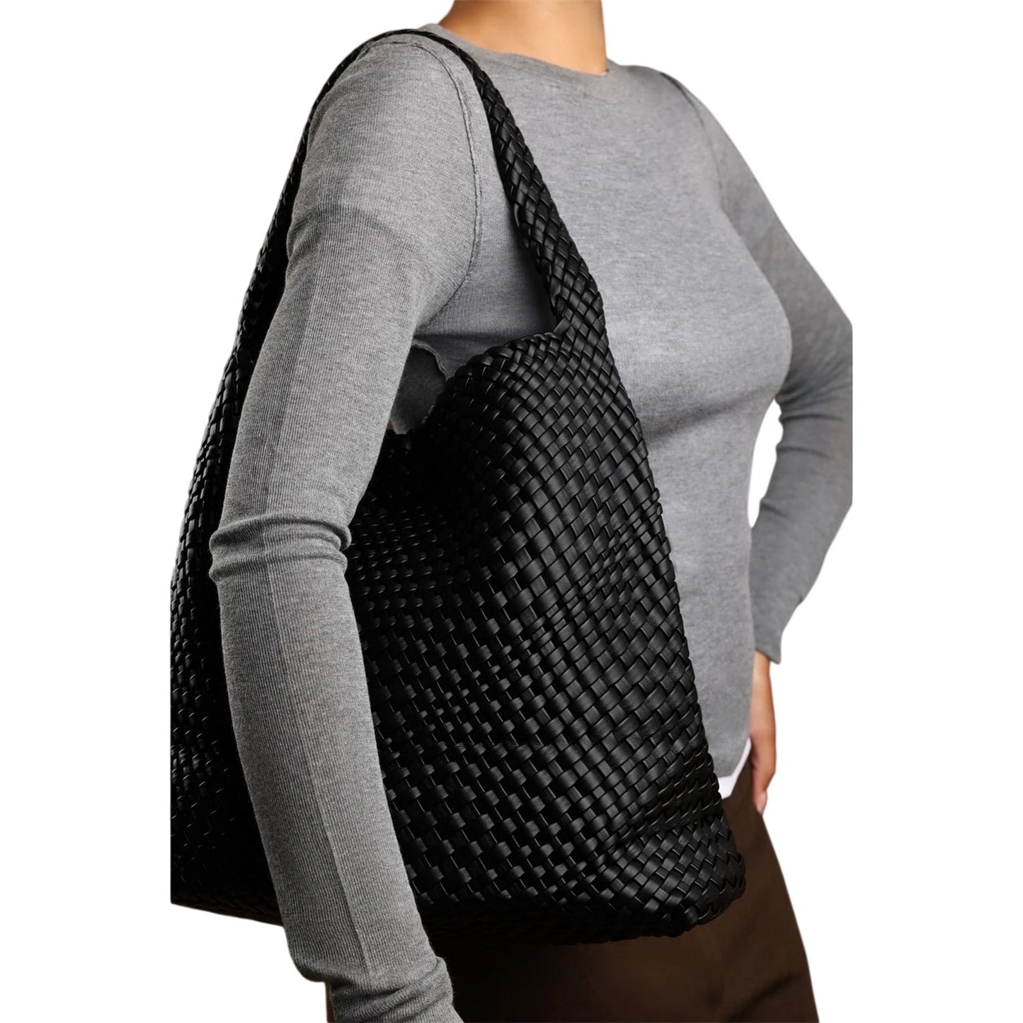Black - Side - Where´s That From Faux Leather Shoulder Bag