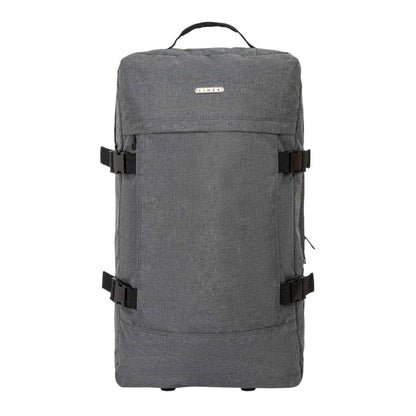 Grey - Front - Linea Travel Wheeled Duffel Bag
