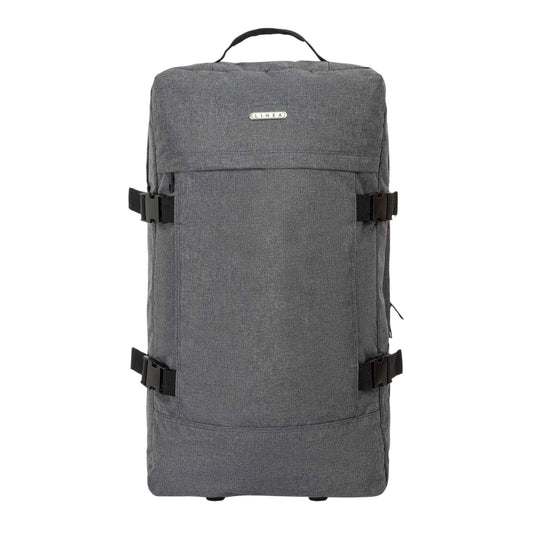 Grey - Front - Linea Travel Wheeled Duffel Bag