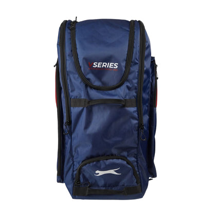Navy-Red - Front - Slazenger Wheeled Duffel Bag