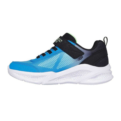 Blue-Black - Back - Skechers Boys S Lights Round Toe Trainers