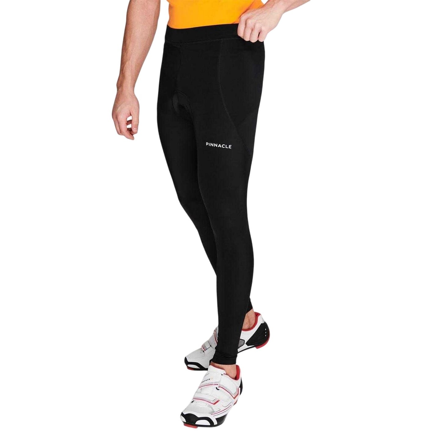 Black - Side - Pinnacle Mens Cycling Tights