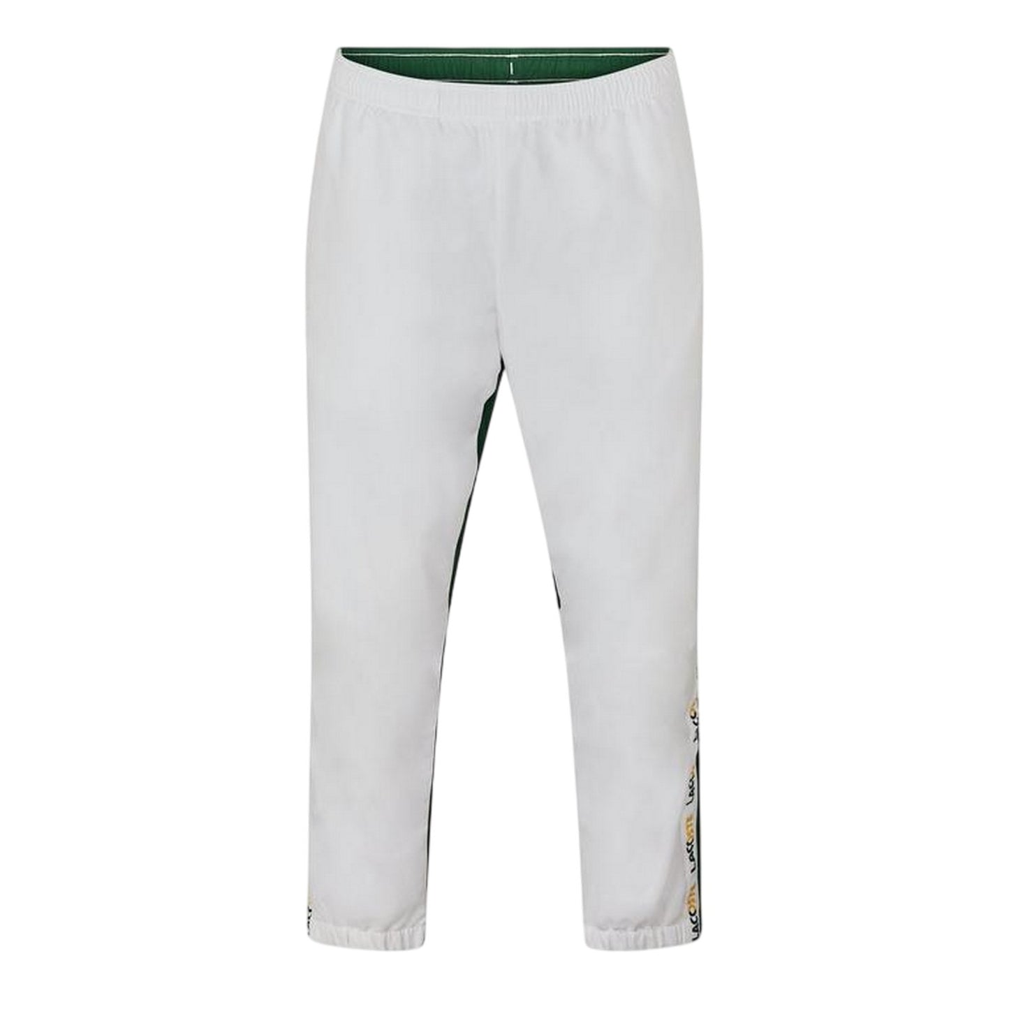 White-Green - Front - Lacoste Mens XH7587 Tracksuit Bottoms