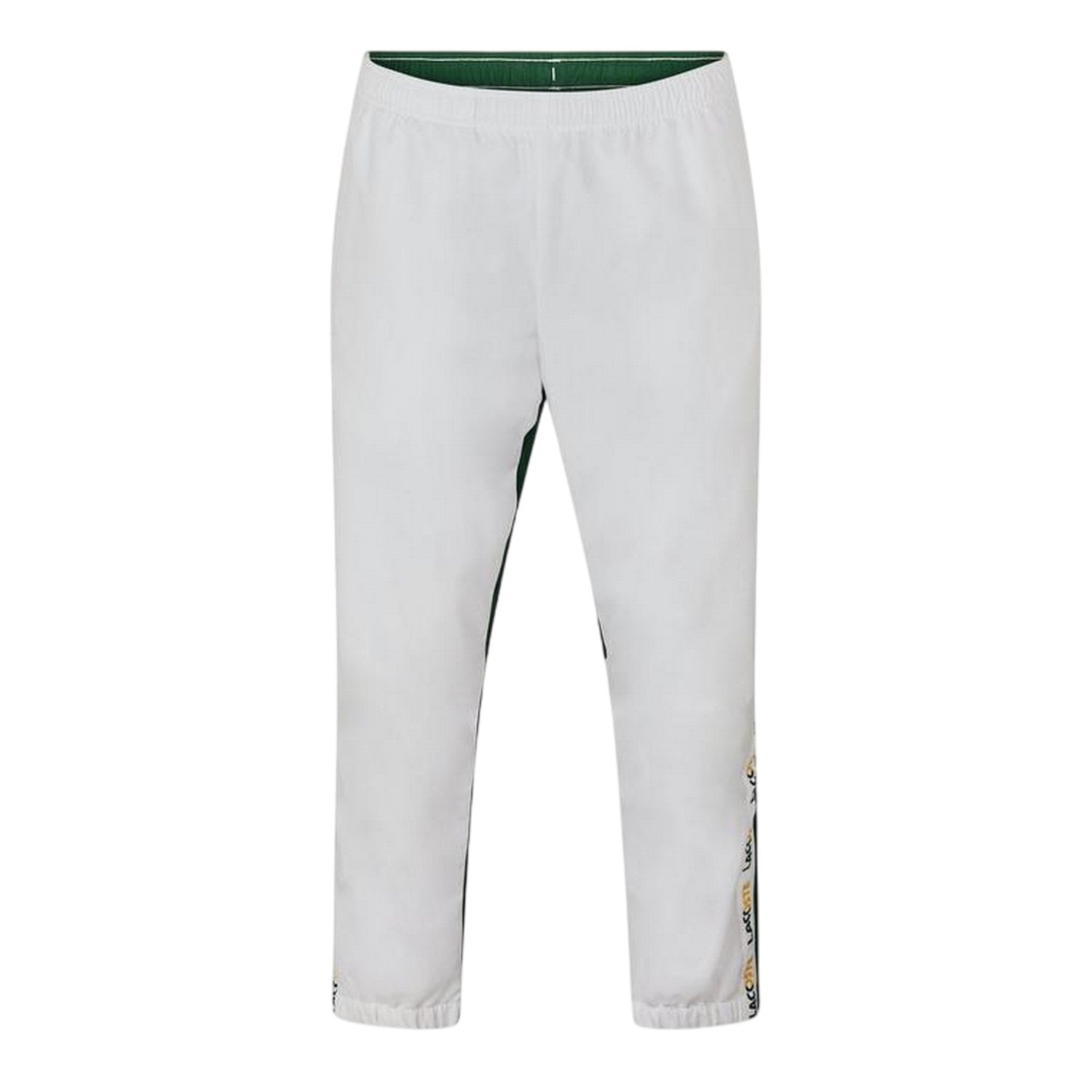 White-Green - Front - Lacoste Mens XH7587 Tracksuit Bottoms