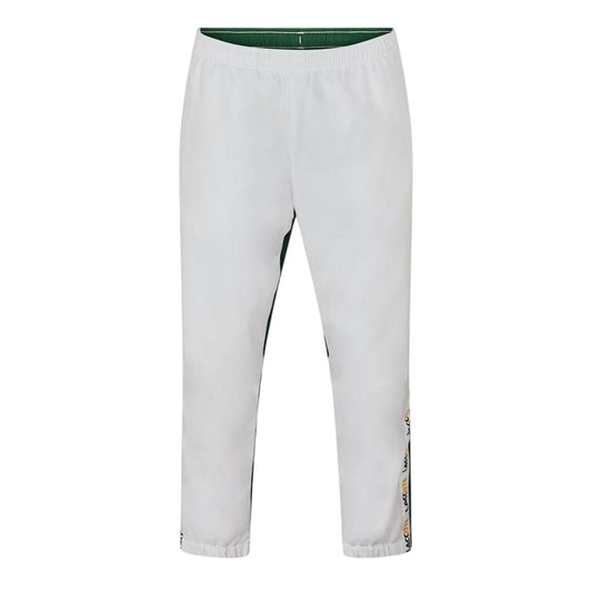 White-Green - Front - Lacoste Mens XH7587 Tracksuit Bottoms