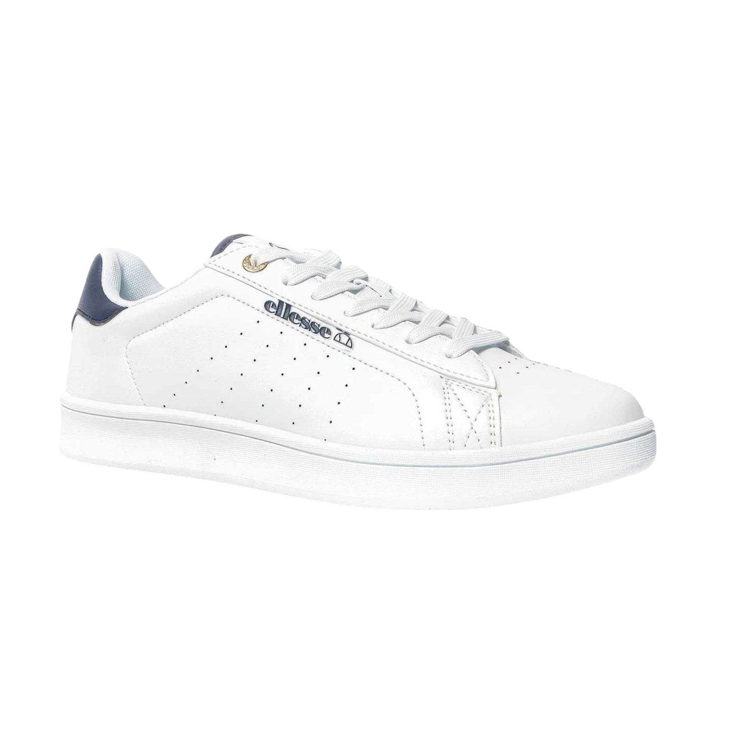 White-Navy - Front - Ellesse Mens Logo Cupsole Trainers