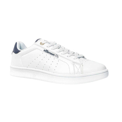 White-Navy - Front - Ellesse Mens Logo Cupsole Trainers