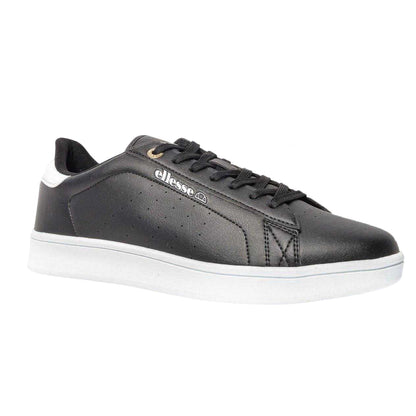 Black-White - Front - Ellesse Mens Logo Cupsole Trainers